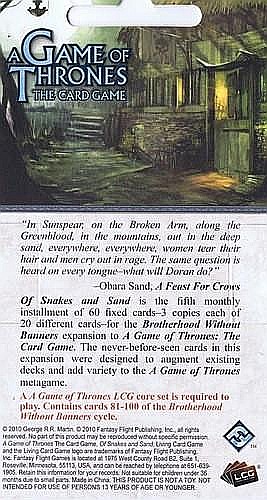 A Game of Thrones: Of Snakes & Sands (Chapter Pack) [2]