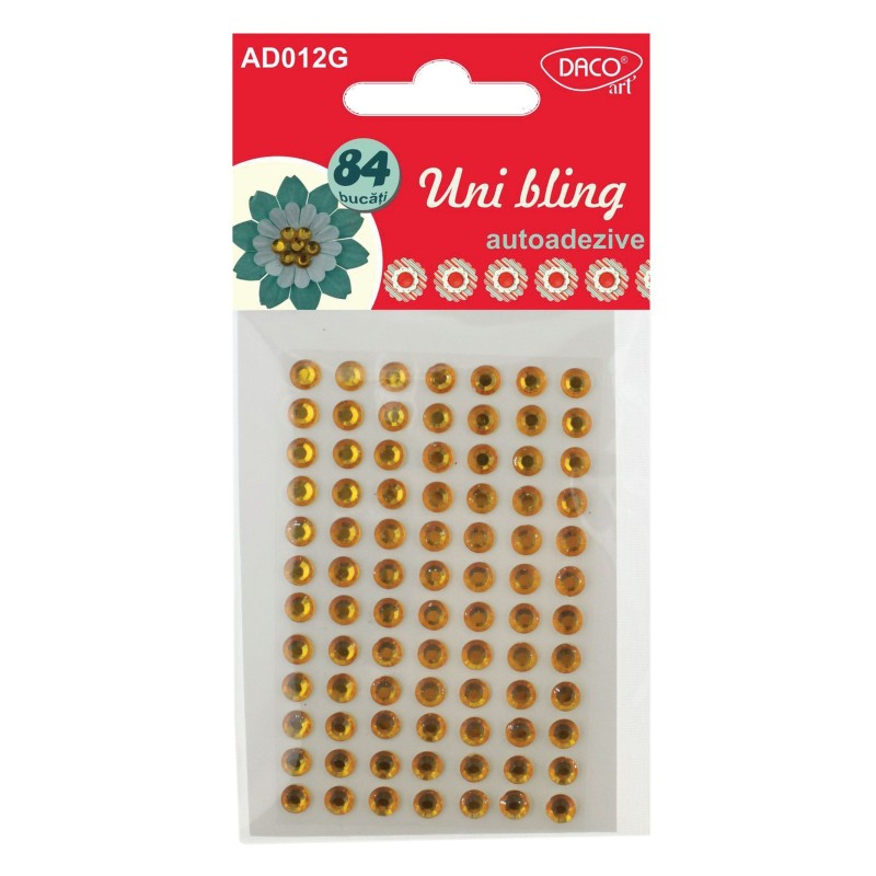 Accesorii craft - AD012 Diamante Uni bling galben DACO [1]