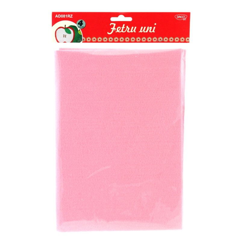 Accesorii craft - AD081RZ Fetru roz Set 4 DACO [1]