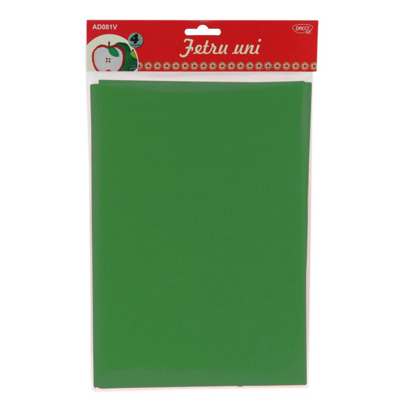 Accesorii craft - AD081V Fetru verde Set 4 DACO [1]