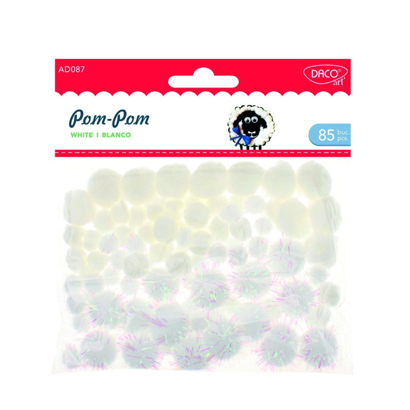 Accesorii craft - AD087 Pom-pom blanco DACO [1]