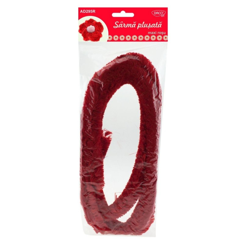 Accesorii craft - AD295R Sarma plusata maxi rosie DACO [1]