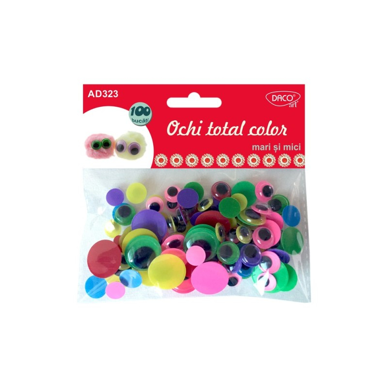 Accesorii craft - AD323 Ochi total color mari si mici DACO [1]