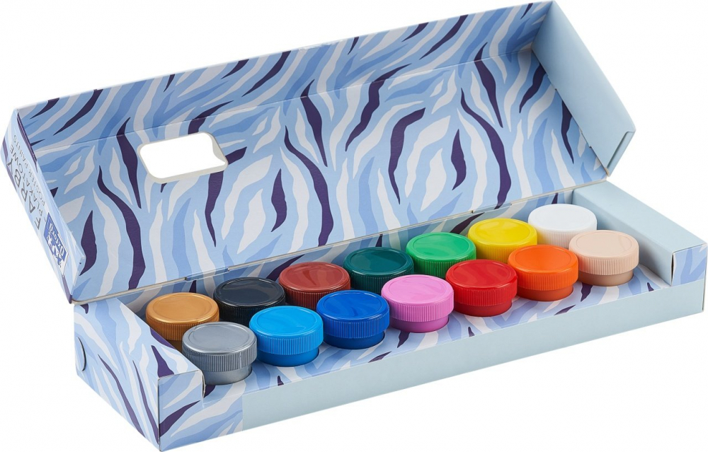 Acuarele guase Oxford Kids Set 14 culori cu auriu si argintiu non-toxice [5]