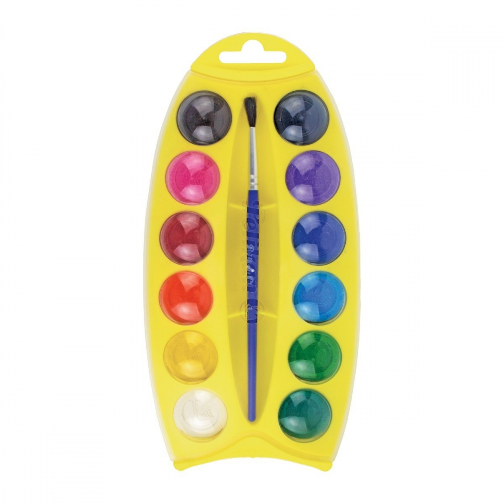 Acuarele Junior – set 12 culori tip pastila + pensula inclusa [3]