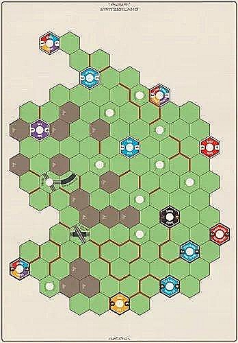 Age of Steam Deluxe Expansion: New England/Pittsburgh & Switzerland Maps [2]