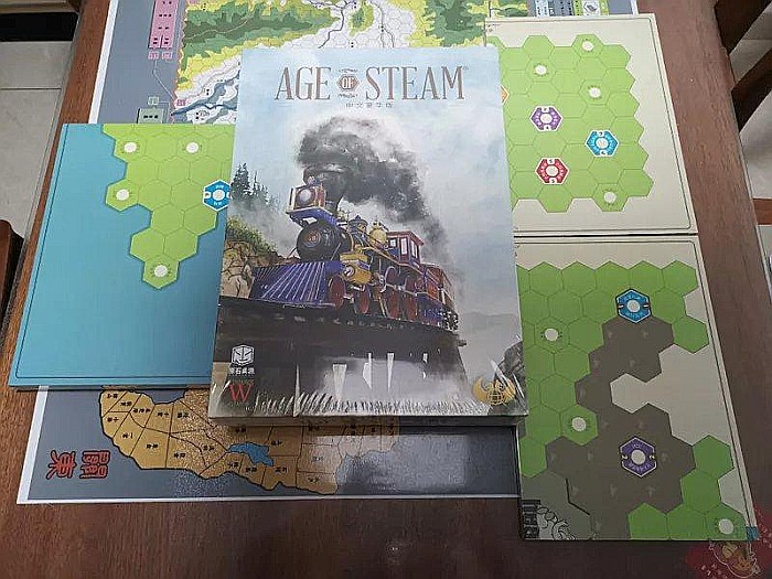 Age of Steam Deluxe Expansion: New England/Pittsburgh & Switzerland Maps [3]