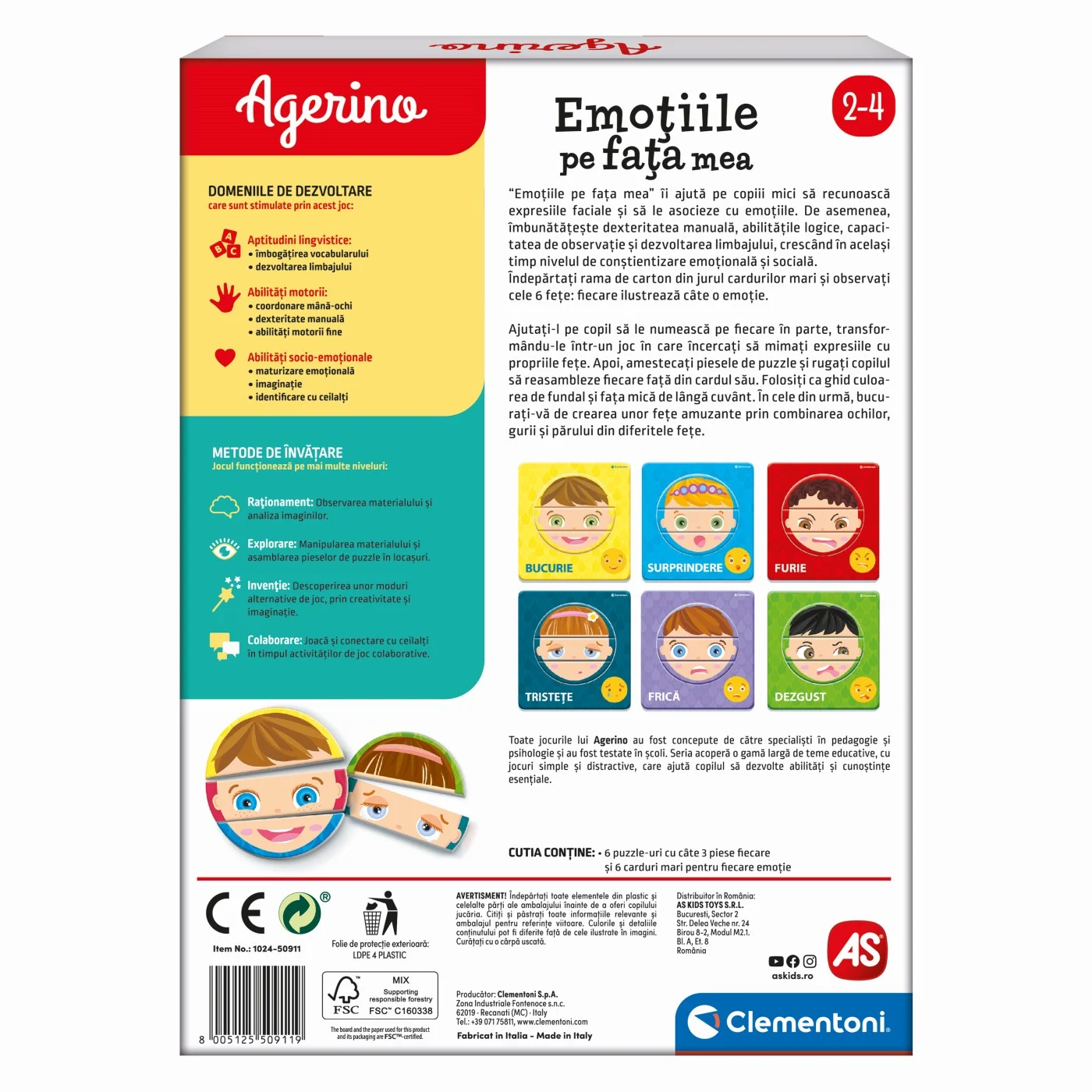 Agerino Emotiile pe Fata Mea - Joc Educativ de Recunoastere a Emotiilor [5]