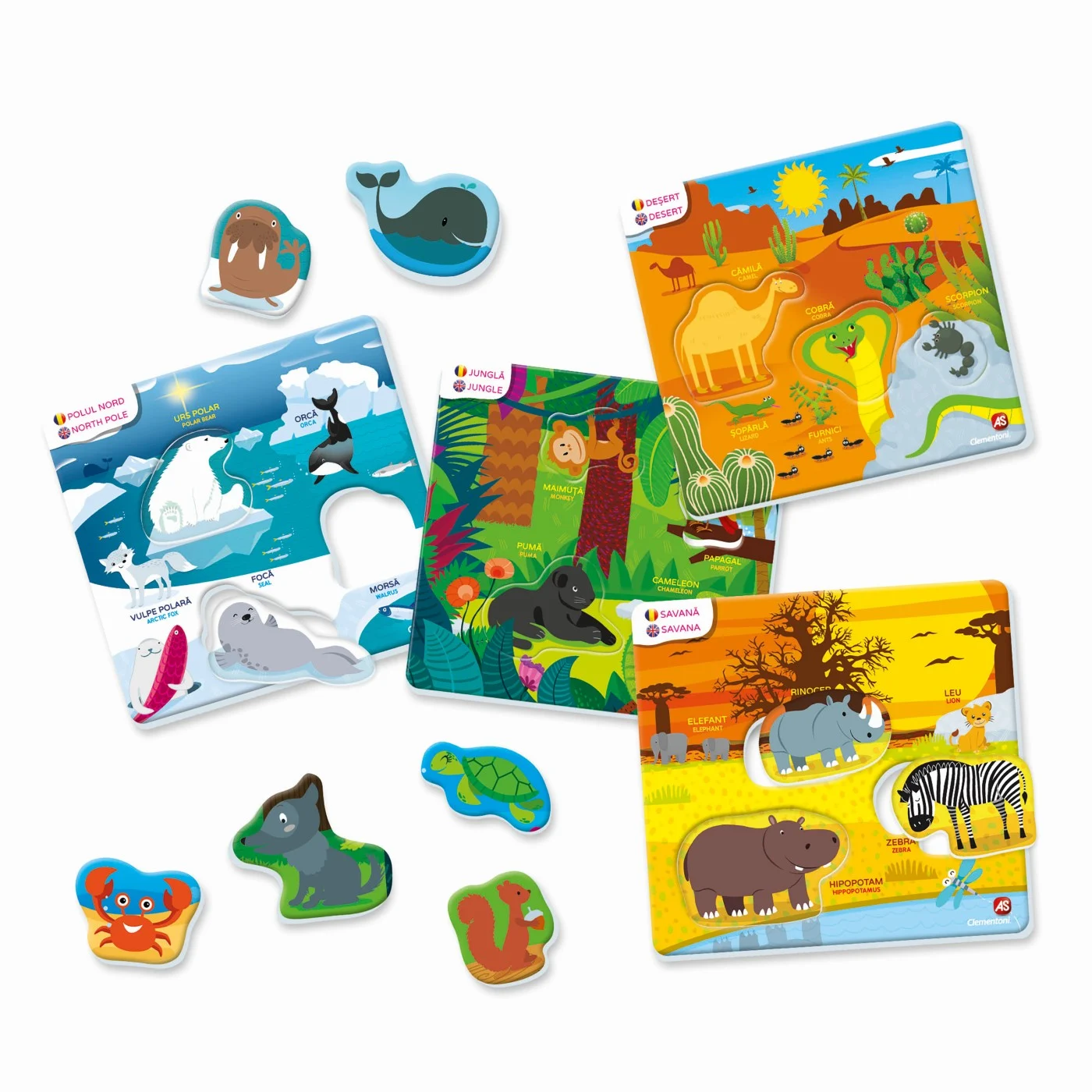 Agerino Habitatul Animalutelor - Joc Educativ de Asociere 24 Piese [3]
