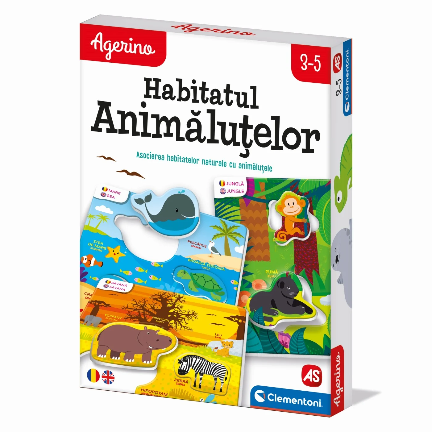 Agerino Habitatul Animalutelor - Joc Educativ de Asociere 24 Piese [4]