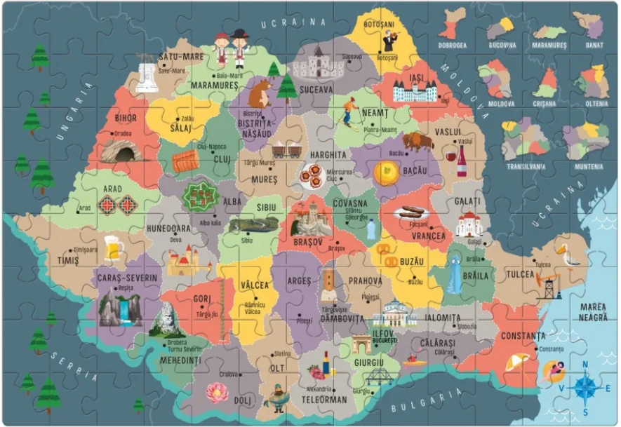 Agerino Sa Descoperim Romania - Puzzle Educativ [2]