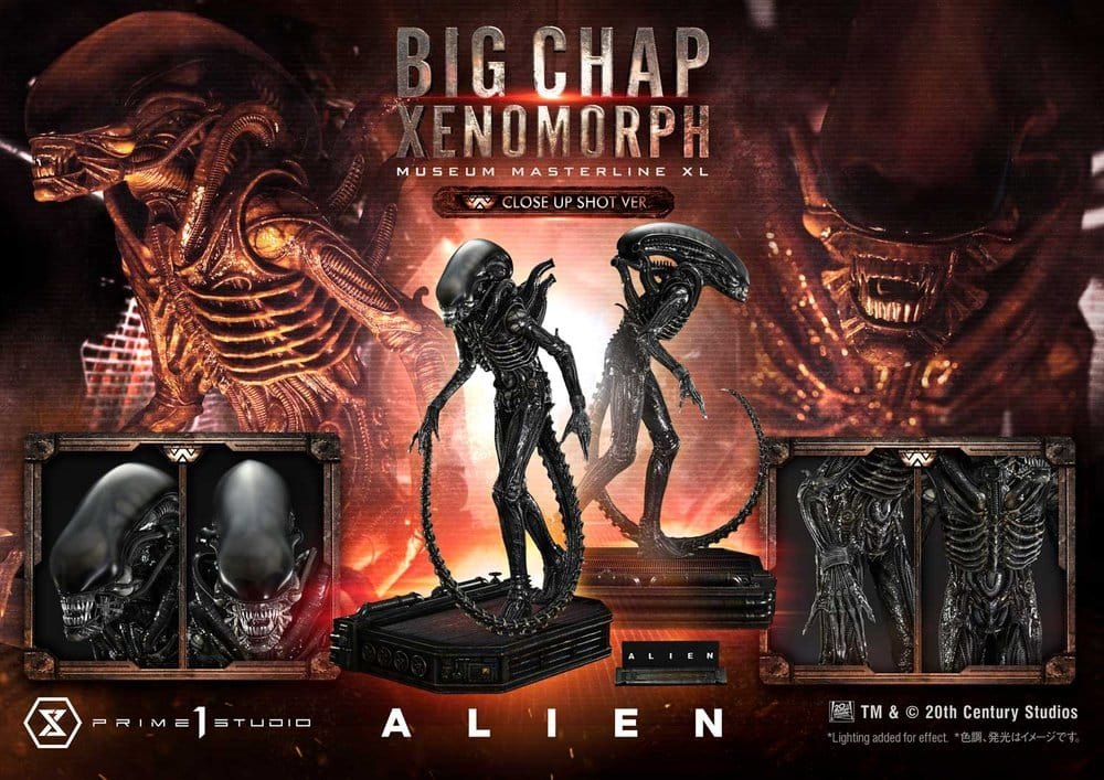 Alien (Film) Museum Masterline XL Statue 1/3 Big Chap Xenomorph Close Up Shot Ver. 100 cm [5]