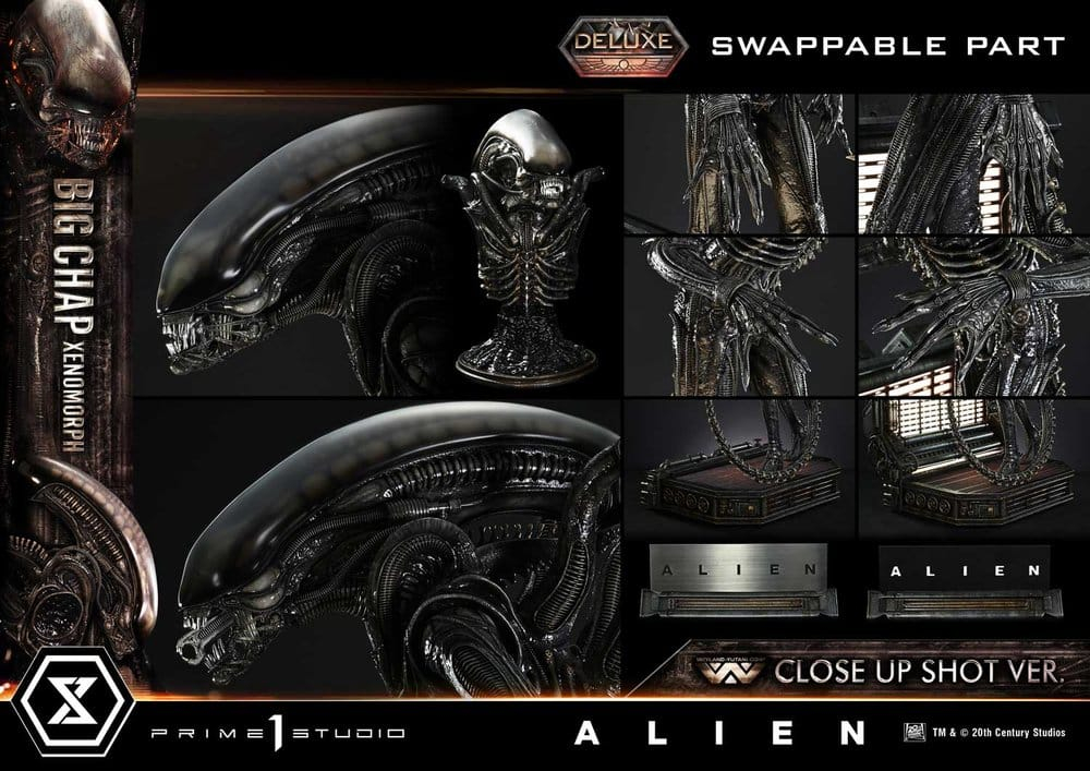 Alien (Film) Museum Masterline XL Statue 1/3 Big Chap Xenomorph Close Up Shot Ver. Deluxe Version 100 cm [5]