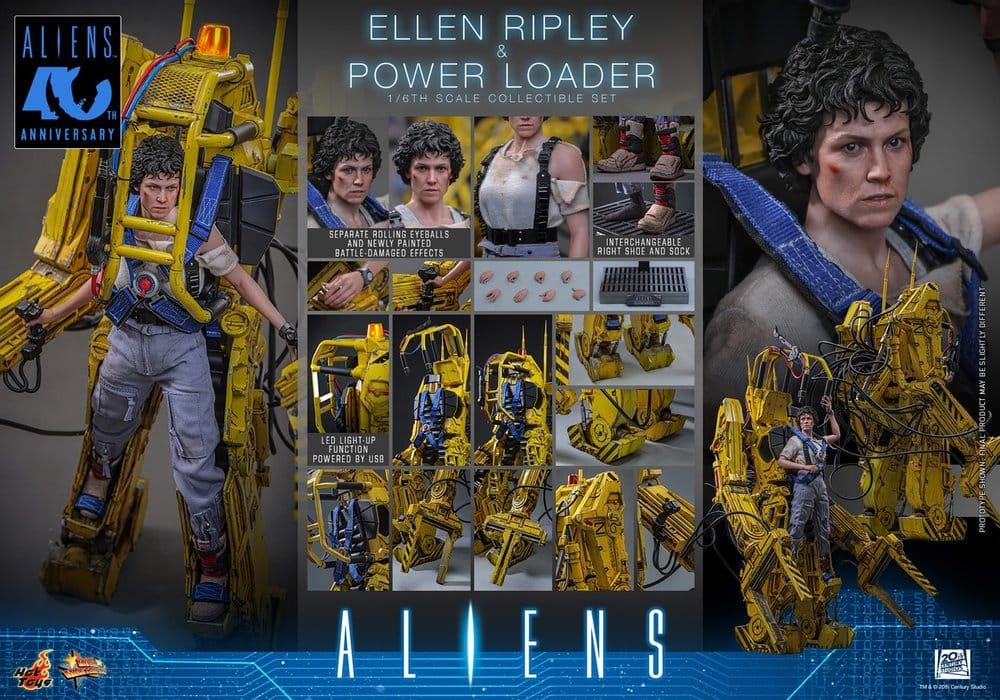 Alien Movie Masterpiece Figure Set 1/6 Ellen Ripley and Power Loader 52 cm [18]