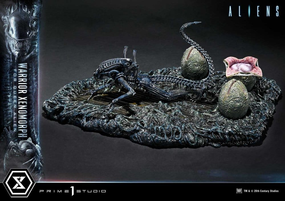 Aliens (Film) Ultimate Diorama Masterline Statue Warrior Xenomorph for Queen Alien 23 cm [8]