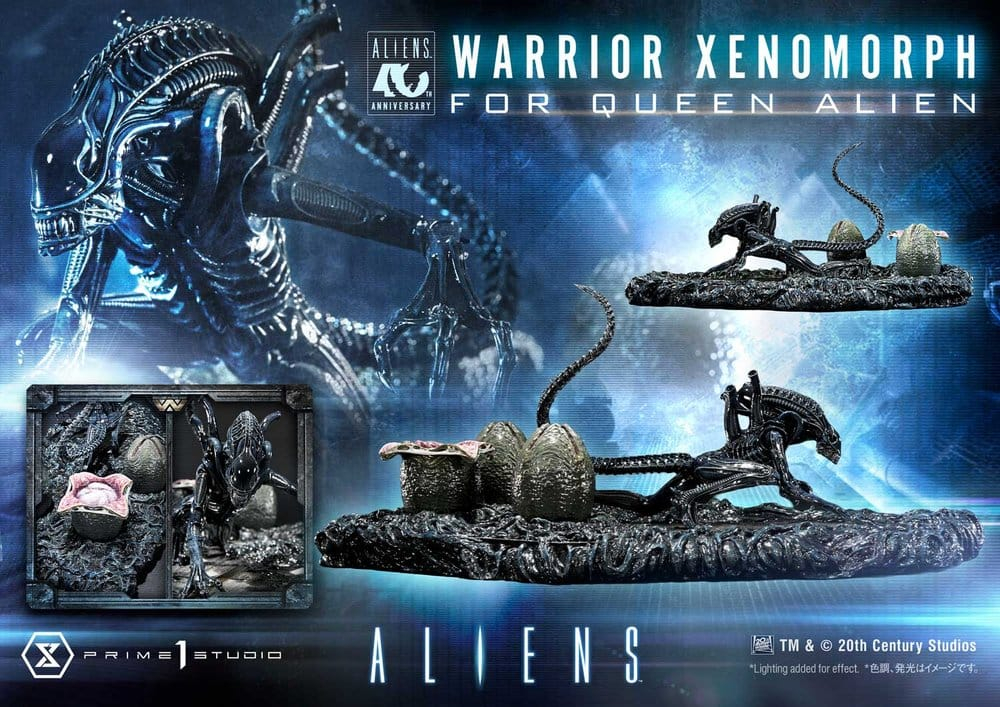 Aliens (Film) Ultimate Diorama Masterline Statue Warrior Xenomorph for Queen Alien 23 cm [4]