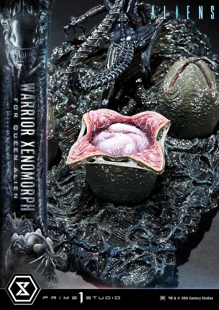 Aliens (Film) Ultimate Diorama Masterline Statue Warrior Xenomorph for Queen Alien 23 cm [20]