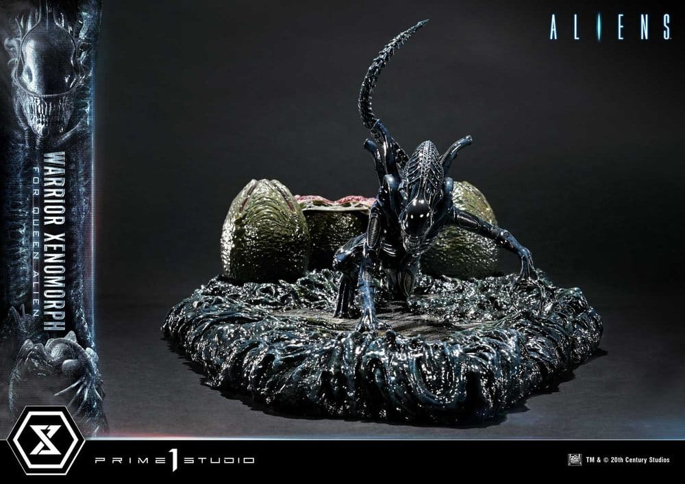 Aliens (Film) Ultimate Diorama Masterline Statue Warrior Xenomorph for Queen Alien 23 cm [5]