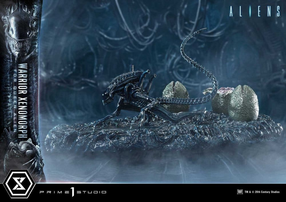Aliens (Film) Ultimate Diorama Masterline Statue Warrior Xenomorph for Queen Alien 23 cm [2]