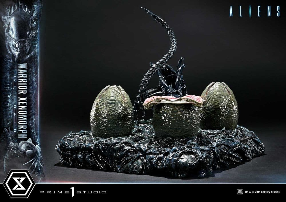 Aliens (Film) Ultimate Diorama Masterline Statue Warrior Xenomorph for Queen Alien 23 cm [6]