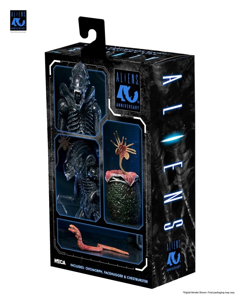 Aliens Ultimate Action Figure Warrior (1986) Xenomorph Black (40th Anniversary) 23 cm [2]