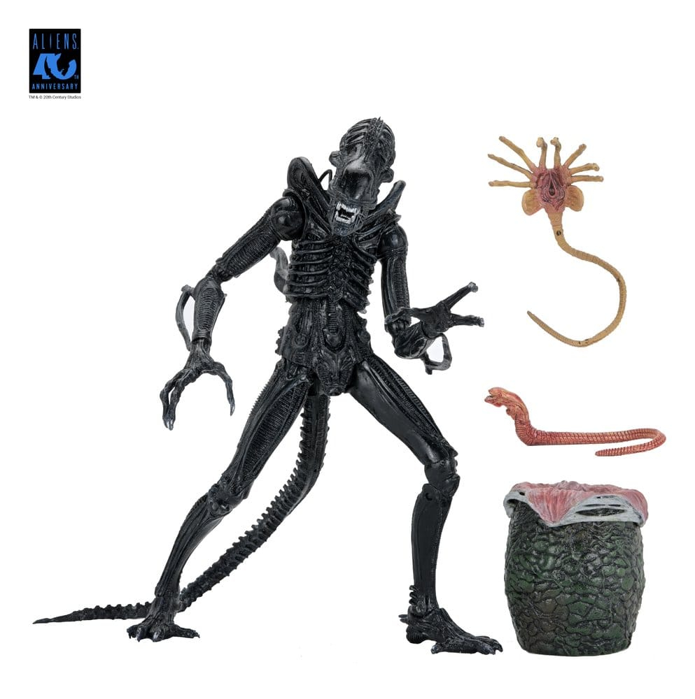 Aliens Ultimate Action Figure Warrior (1986) Xenomorph Black (40th Anniversary) 23 cm [18]
