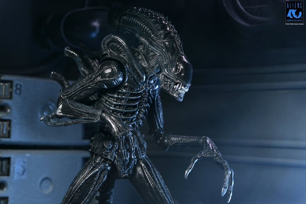 Aliens Ultimate Action Figure Warrior (1986) Xenomorph Black (40th Anniversary) 23 cm [12]