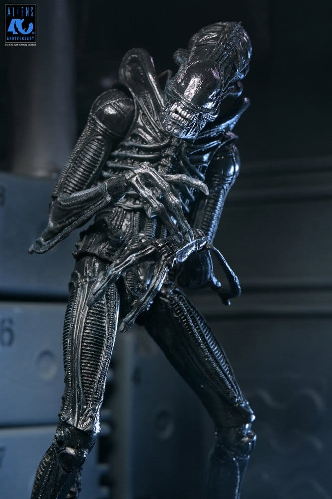 Aliens Ultimate Action Figure Warrior (1986) Xenomorph Black (40th Anniversary) 23 cm [6]