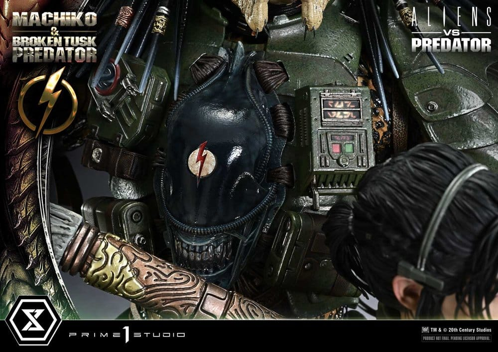 Aliens vs. Predator (Comic) Ultimate Premium Masterline Statue 1/4 Machiko & Broken Tusk Predator 79 cm [21]