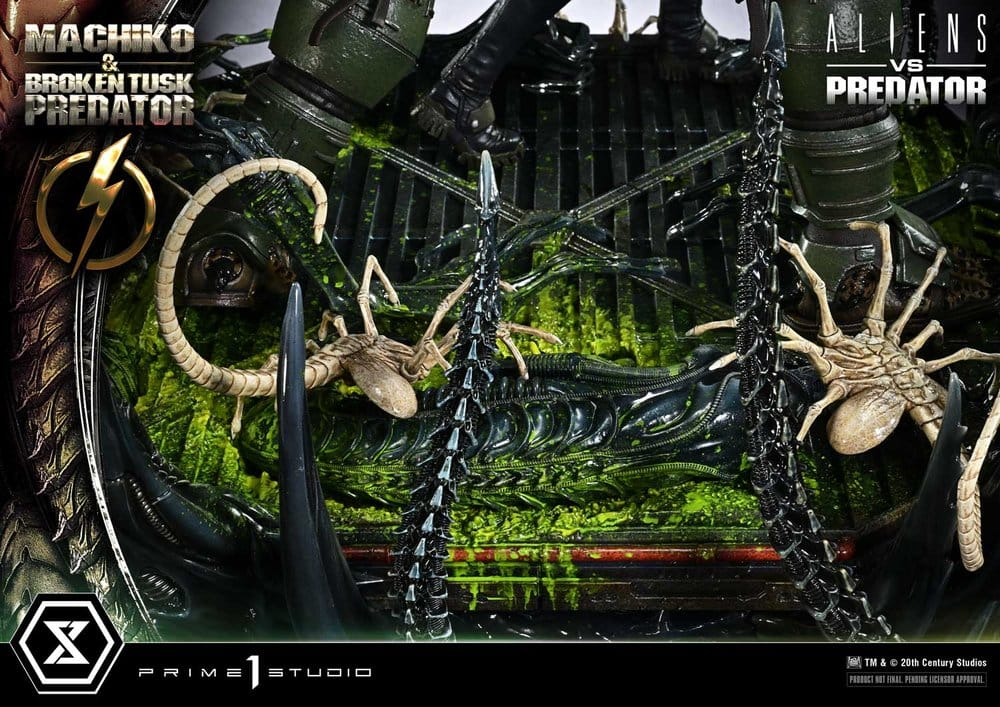 Aliens vs. Predator (Comic) Ultimate Premium Masterline Statue 1/4 Machiko & Broken Tusk Predator 79 cm [23]