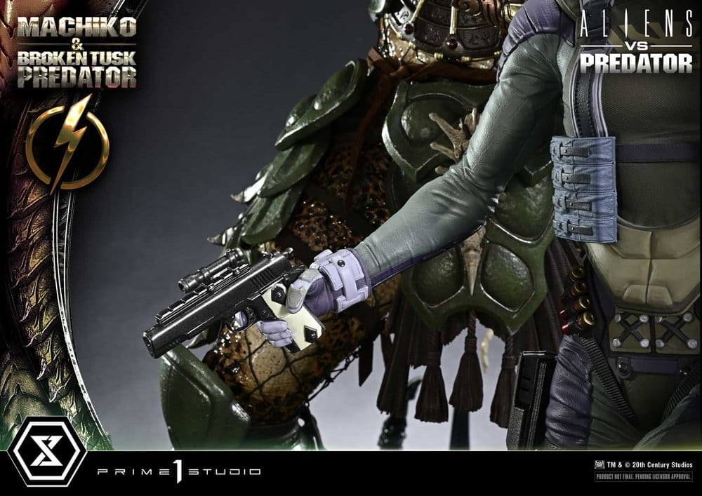 Aliens vs. Predator (Comic) Ultimate Premium Masterline Statue 1/4 Machiko & Broken Tusk Predator 79 cm [16]