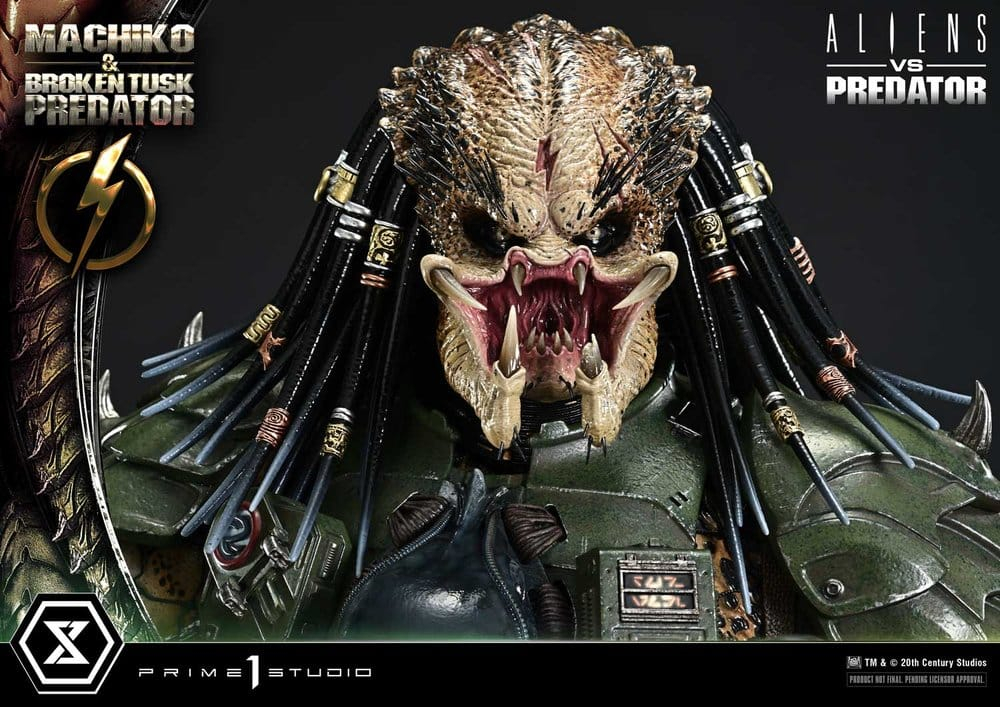Aliens vs. Predator (Comic) Ultimate Premium Masterline Statue 1/4 Machiko & Broken Tusk Predator 79 cm [11]