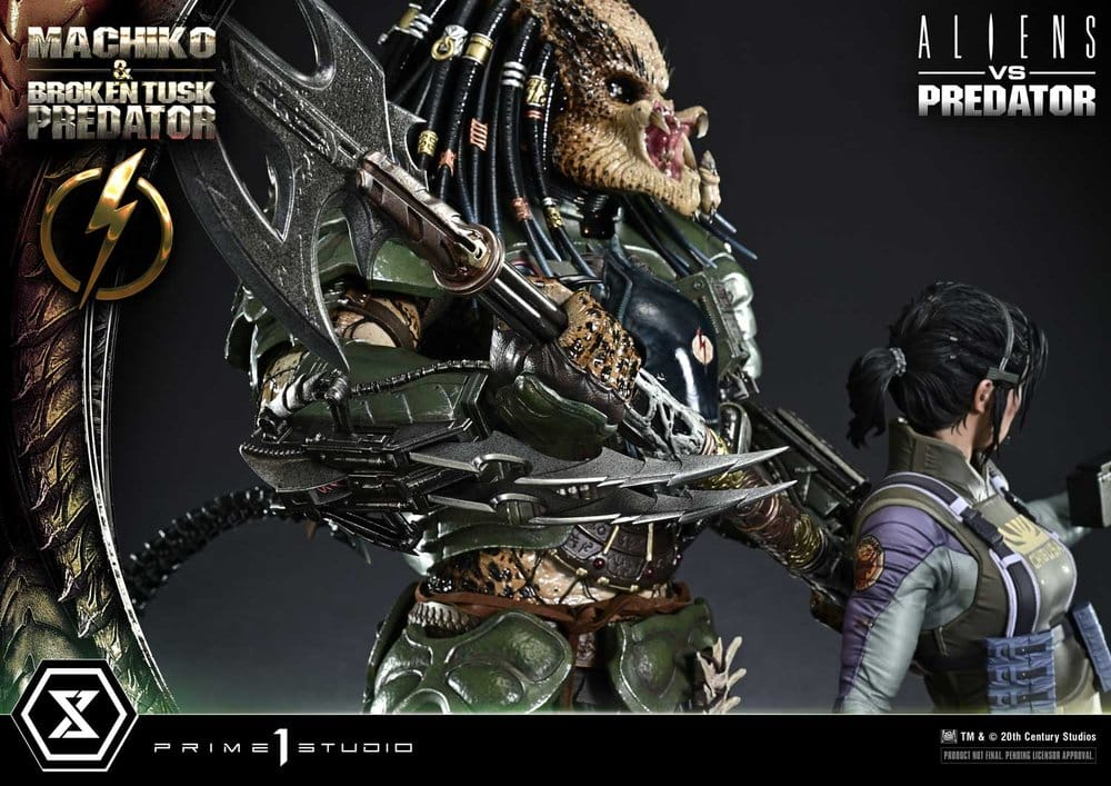 Aliens vs. Predator (Comic) Ultimate Premium Masterline Statue 1/4 Machiko & Broken Tusk Predator 79 cm [19]