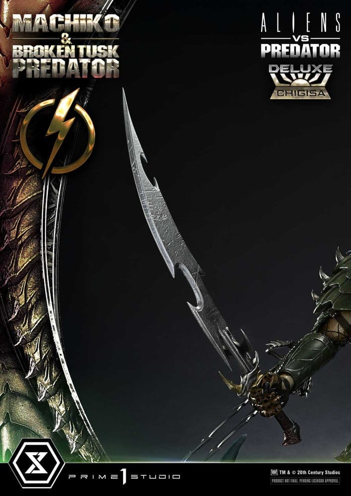 Aliens vs. Predator (Comic) Ultimate Premium Masterline Statue 1/4 Machiko & Broken Tusk Predator Deluxe Version 84 cm [24]