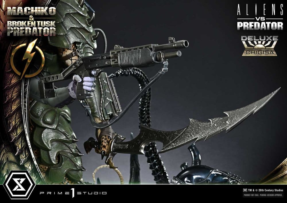 Aliens vs. Predator (Comic) Ultimate Premium Masterline Statue 1/4 Machiko & Broken Tusk Predator Deluxe Version 84 cm [18]