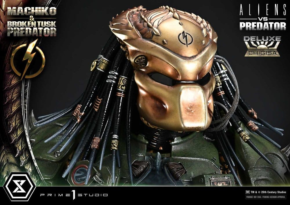 Aliens vs. Predator (Comic) Ultimate Premium Masterline Statue 1/4 Machiko & Broken Tusk Predator Deluxe Version 84 cm [16]