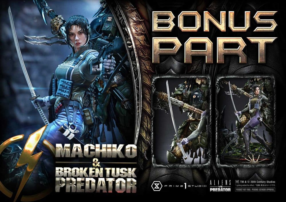Aliens vs. Predator (Comic) Ultimate Premium Masterline Statue 1/4 Machiko & Broken Tusk Predator DX Bonus Version 84 cm [2]