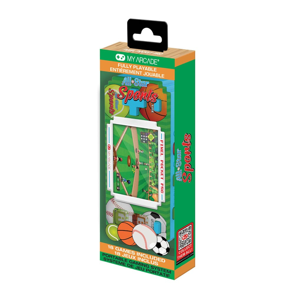 All-Star Sport Portable Gaming System Pixel Pocket Pro cu 18 jocuri sportive [2]