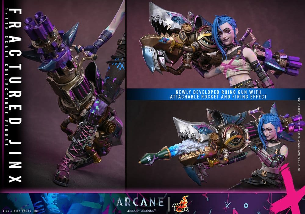 Arcane Action Figure 1/6 Fractured Jinx 28 cm [20]