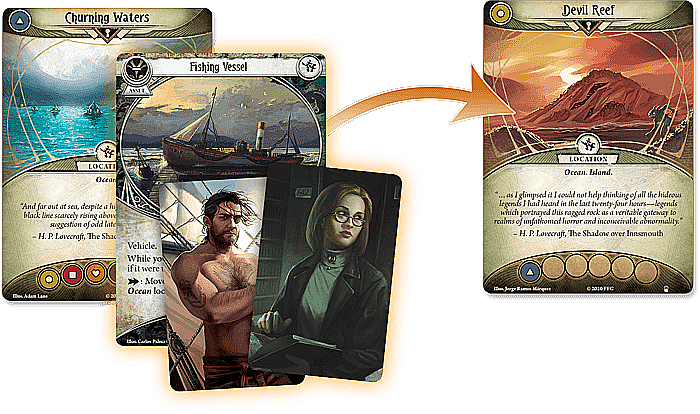 Arkham Horror: The Card Game – Devil Reef: Mythos Pack [2]