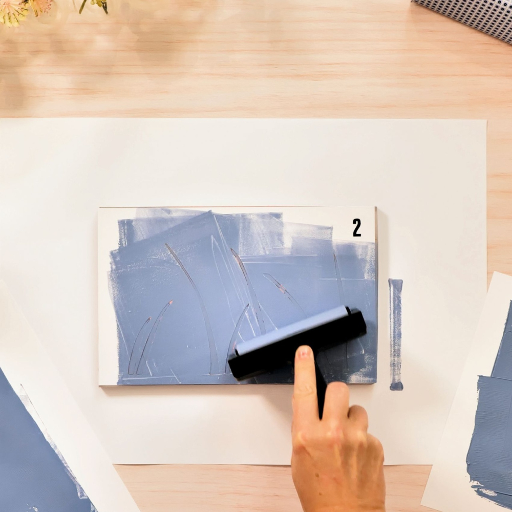 Atelier creativ 47 pentru adulti Imprimare pe gel, Djeco [4]