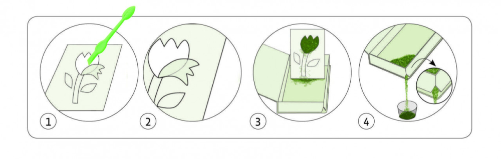 Atelier creativ cu nisip si sclipici Pasari, Djeco [4]