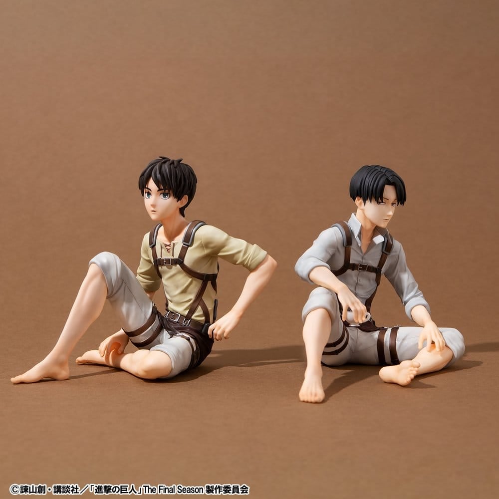 Attack on Titan G.E.M. Series PVC Figures 2-Pack Eren Yeager & Squad Captain Levi Palm Size [17]