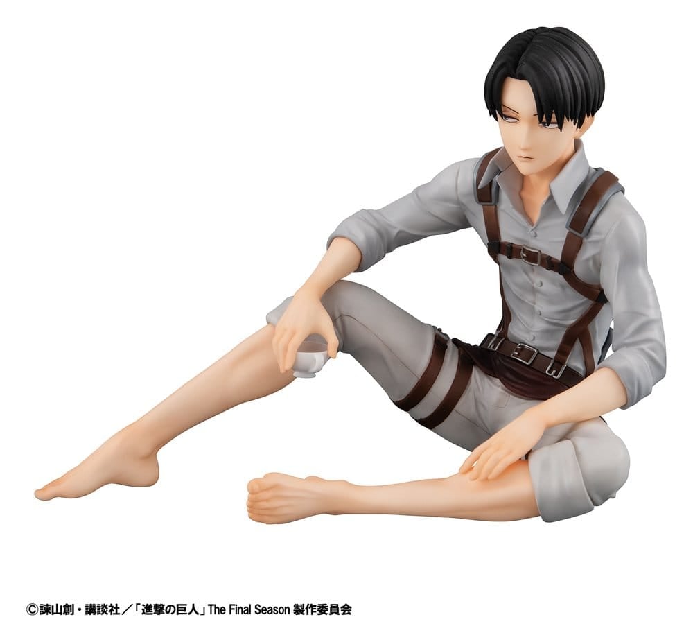 Attack on Titan G.E.M. Series PVC Figures 2-Pack Eren Yeager & Squad Captain Levi Palm Size [12]