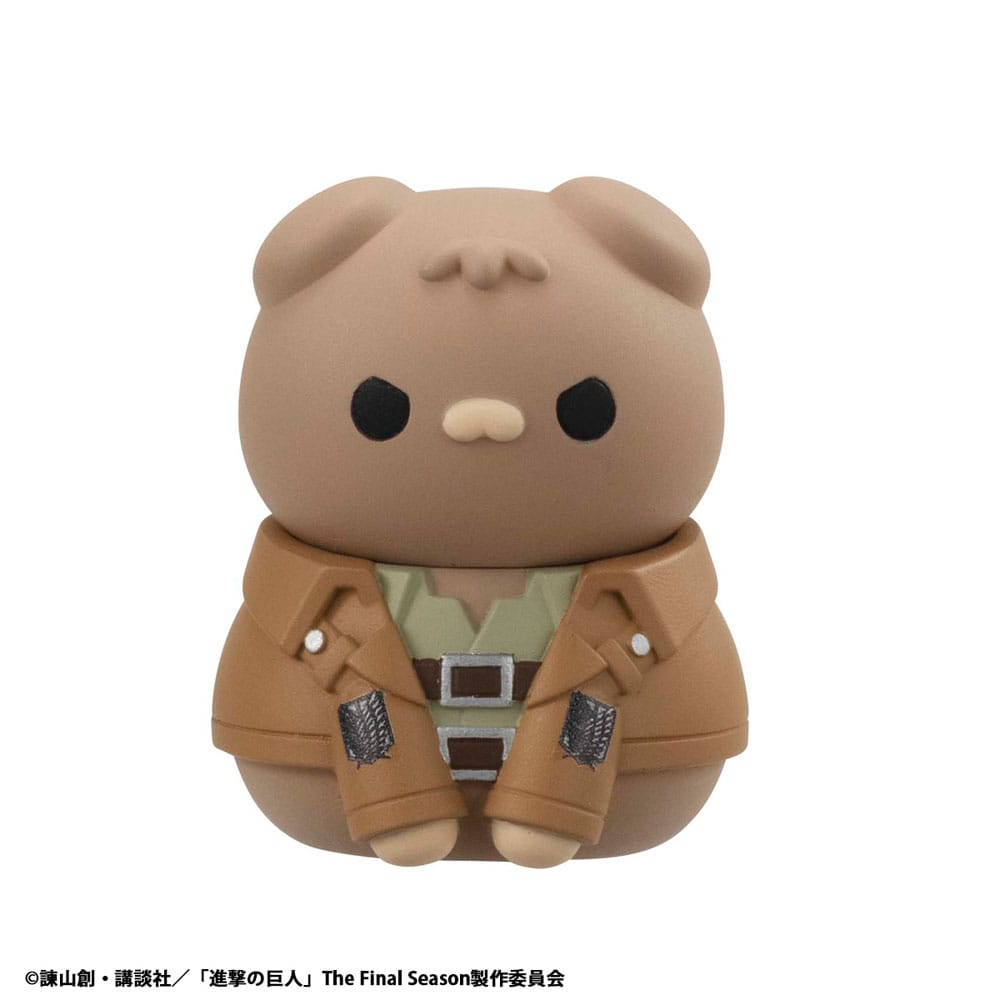 Attack on Titan Mega Cat Project Mini Figures Attack on Tinyan Gathering Scout Regiment danyan! 3 cm Blind Box Display (8) (Repeat) [4]