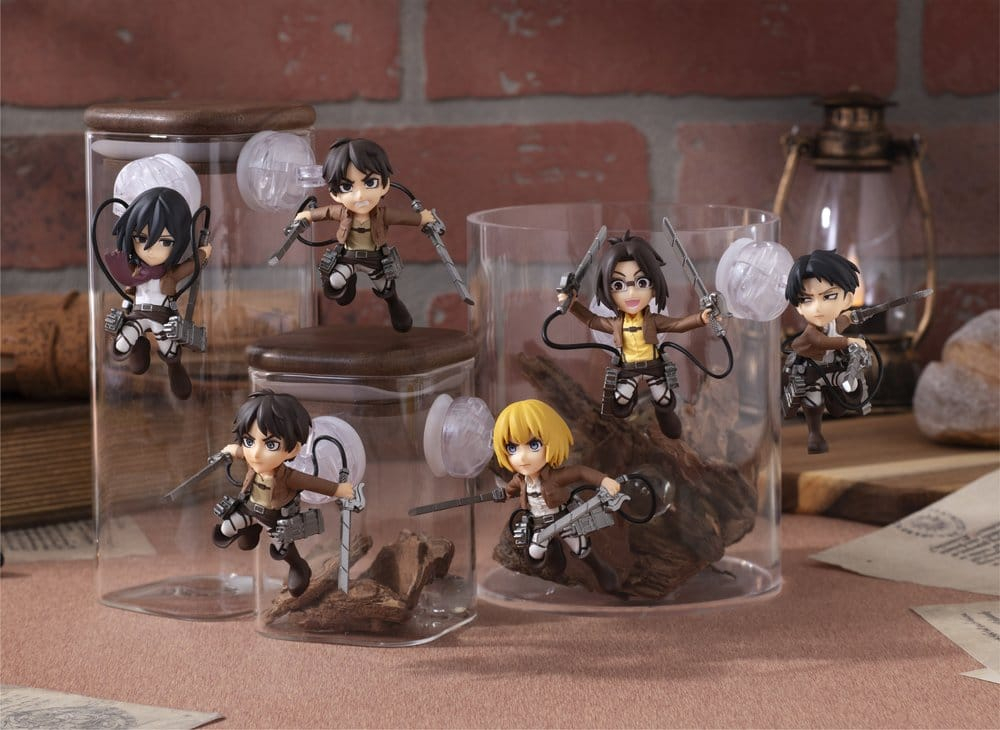 Attack on Titan Tobimas Mini Figures Pack of 6 (with gift) [8]
