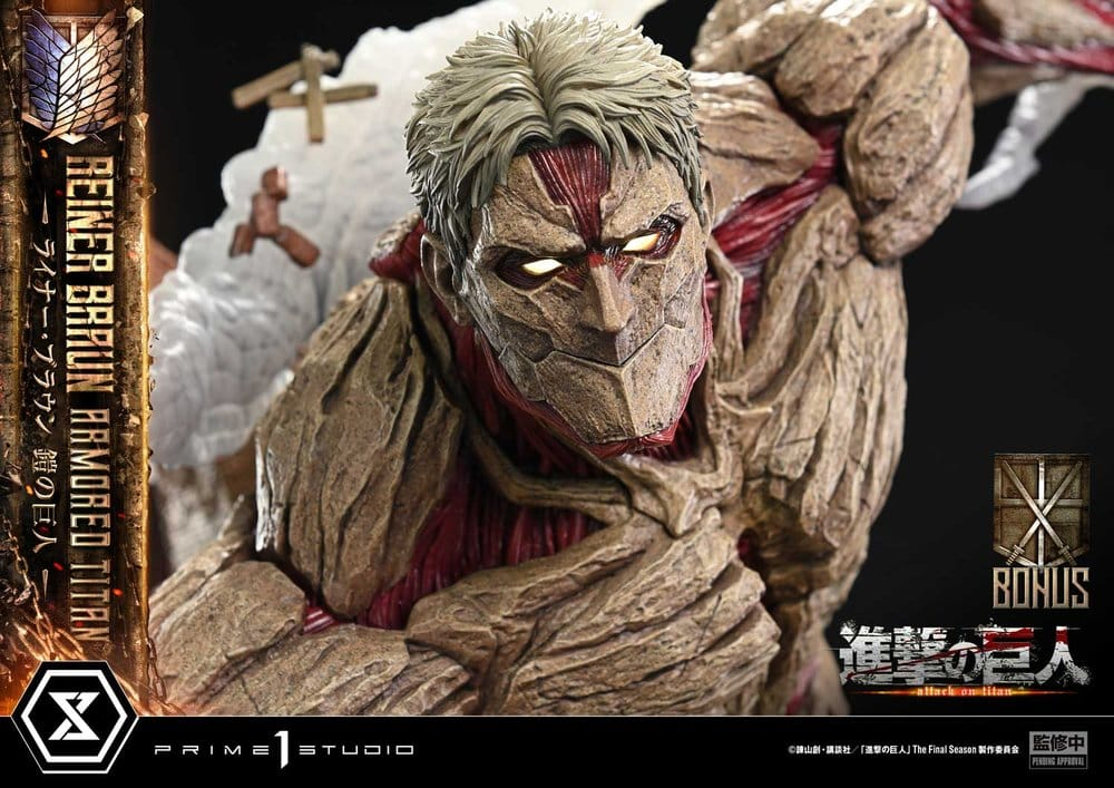 Attack on Titan (TV animation) Ultimate Diorama Masterline Statue Reiner Braun Armored Titan Bonus Version 75 cm [9]