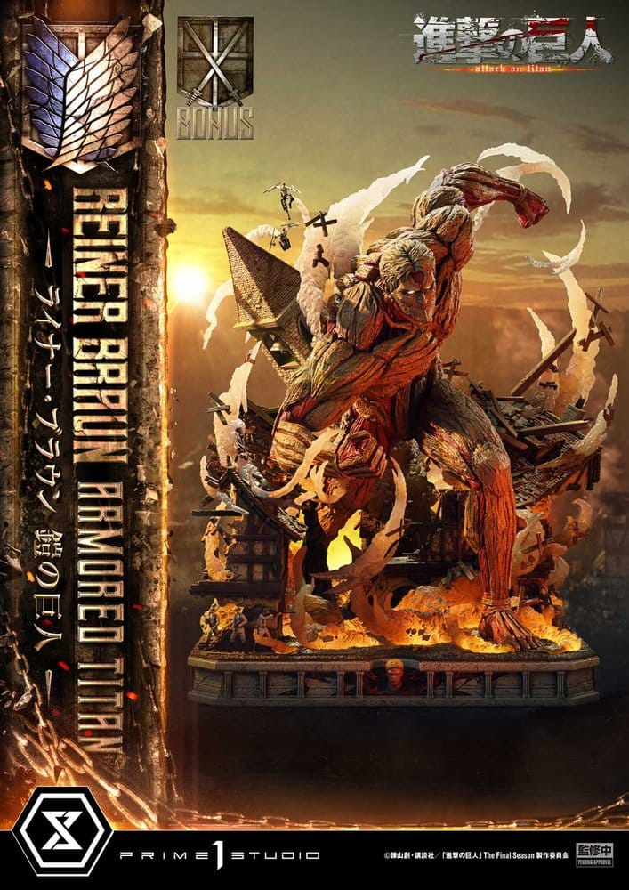 Attack on Titan (TV animation) Ultimate Diorama Masterline Statue Reiner Braun Armored Titan Bonus Version 75 cm [4]