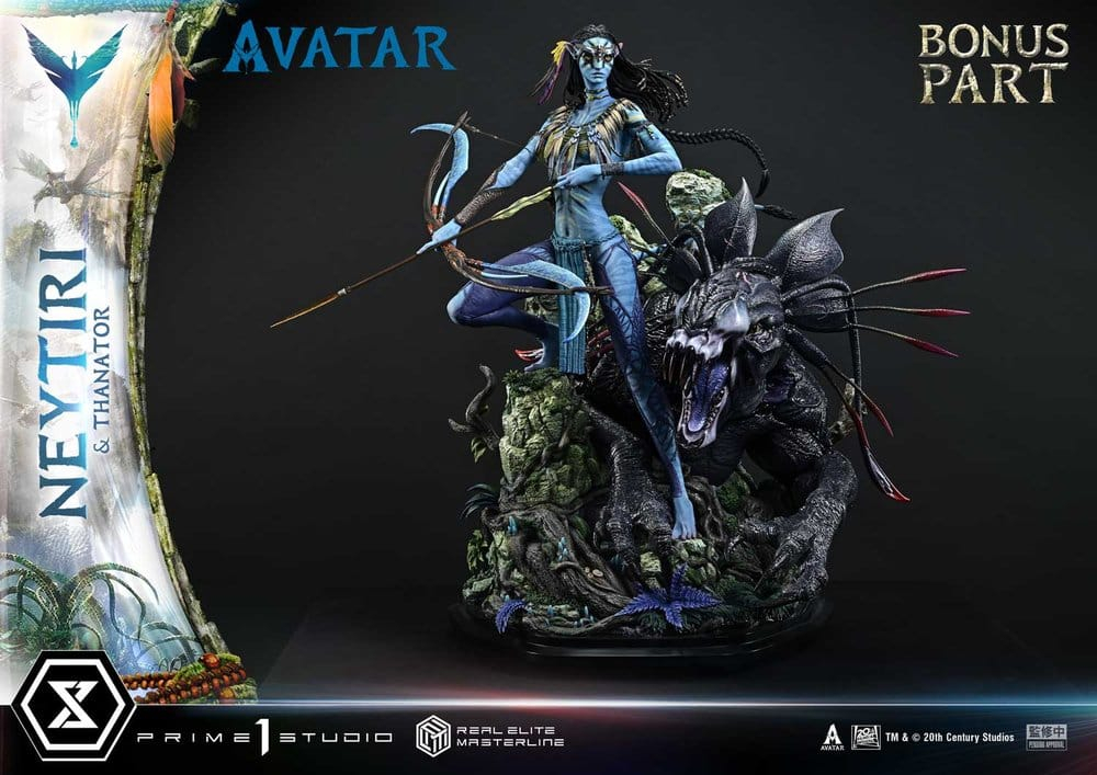 Avatar (Film) Real Elite Masterline Series Statue 1/4 Neytiri & Thanator Deluxe Bonus Version 75 cm [22]