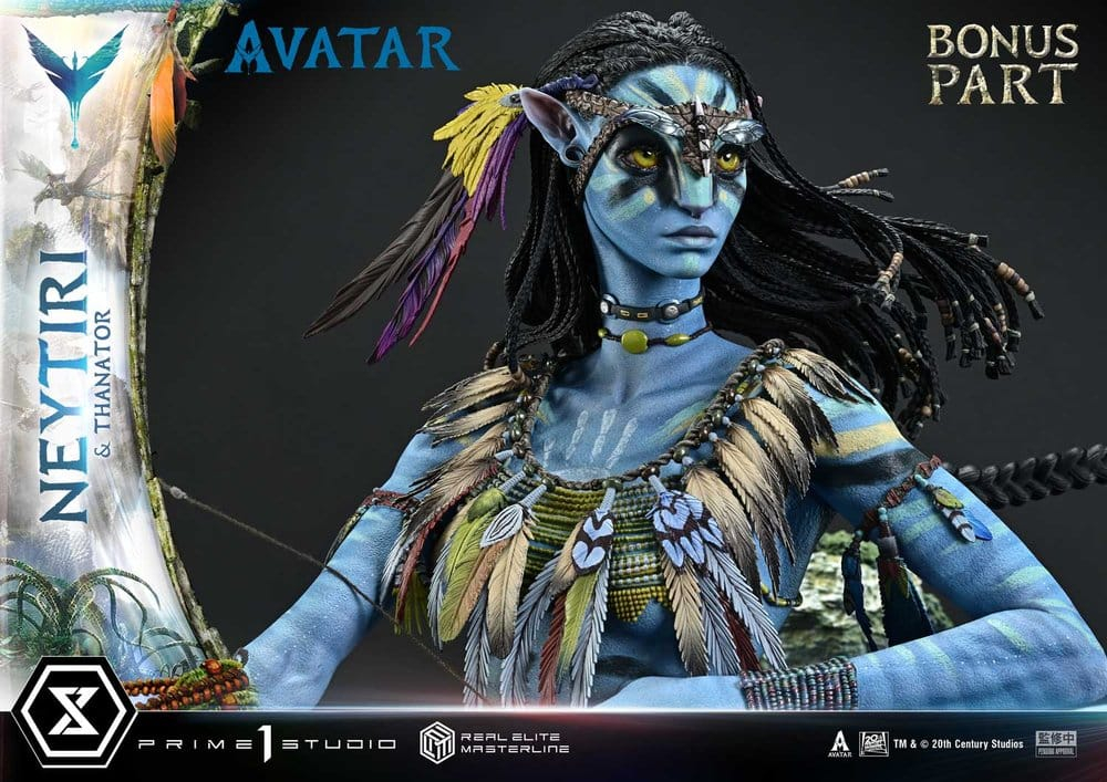 Avatar (Film) Real Elite Masterline Series Statue 1/4 Neytiri & Thanator Deluxe Bonus Version 75 cm [20]